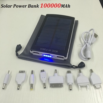2015 новый солнечный зарядное устройство 100000 мАч Bateria наружный внешний аккумулятор солнечное зарядное устройство powerbank для iPhone за HTC для PSP