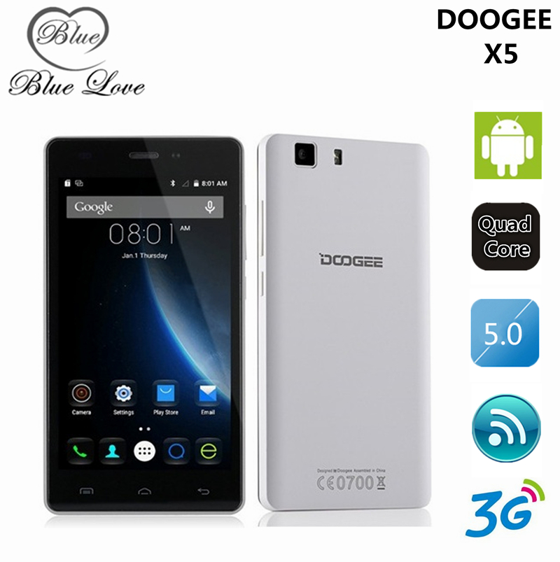 Original Doogee X5 X5 Pro MT6580 Quad Core Cell Phone 1GB RAM 8GB ROM 1280 720