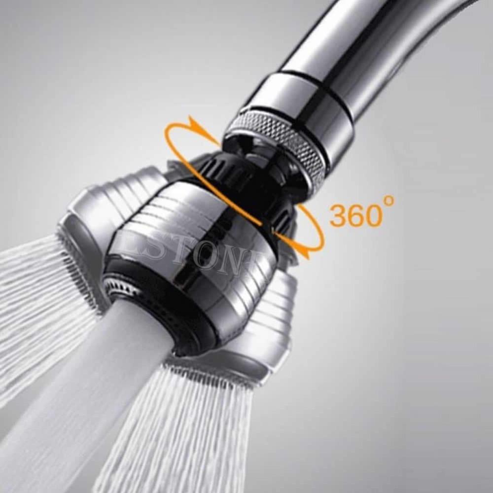 360 Degree Water Bubbler Swivel Head Saving Tap Faucet Aerator Connector Diffuser Nozzle Filter Mesh Adapter