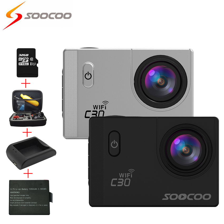 [ +   +  + 32 ] SOOCOO C30 4  Wi-Fi      70-170 ) 2.0 LCD DVR  deportiva Cam