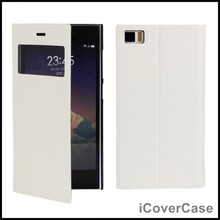 Flip View Smart Magent Leather Case for Xiaomi Mi 3