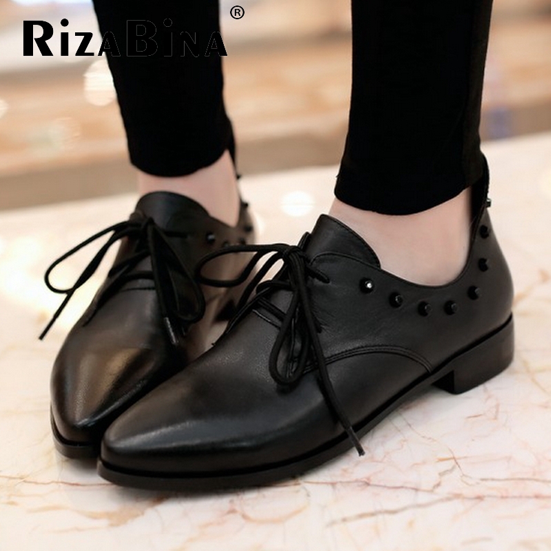 Фотография Free shipping genuine leather quality casual flat shoes women fashion R4732 EUR size 34-39