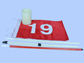 180cm Golf Practice Tagert Flag Practice Golf Putting Green Cup Backyard Training Aids Stick Golf Hole