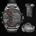 Men s Fashion Luxury Watch Stainless Steel Sport Analog Quartz Mens Wristwatch 3054 Free shipping
