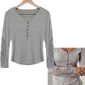 Women Lace Crochet Long Sleeve Blouses Shirt Tunic Tops Lady Casual Hollow Embroidery Lace Blouses Blusas