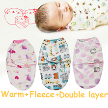 wrap soft flannel parisarc newborn swaddle baby products double layer Blanket Swaddling Warm Winter Autumn Polar