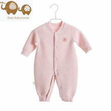 2016 Spring Winter Babies Rompers Thicken Cotton Baby Boy Plush Jumpsuit Imported Baby Clothes Long Sleeve New Cardigan Infantil