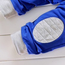 2015 Spring Fashion Letter Print Baby Boy Clothes Sport Children Clothing Set With Drawstring and Hood