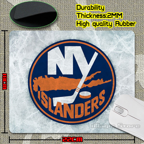 New Arrival  Custom NHL Series New York Islanders Beauty Design Mouse Mat for Optical /Trackball Mouse Drop Shipping Service