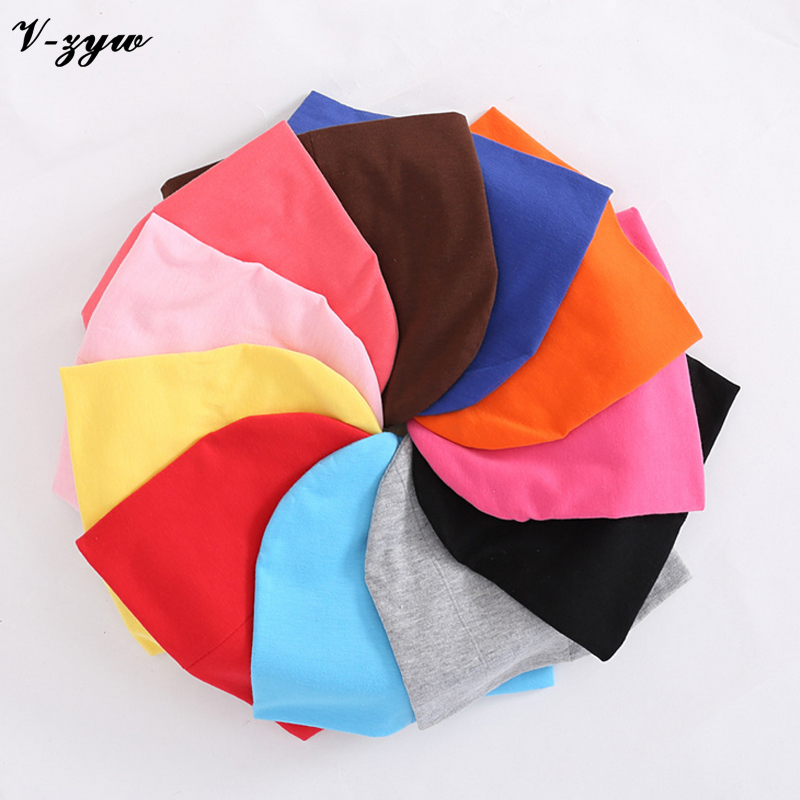 1pc Baby Hat Children Baby Caps Cotton Unisex Girls Boys Hats Newborn Photography Props Candy Color