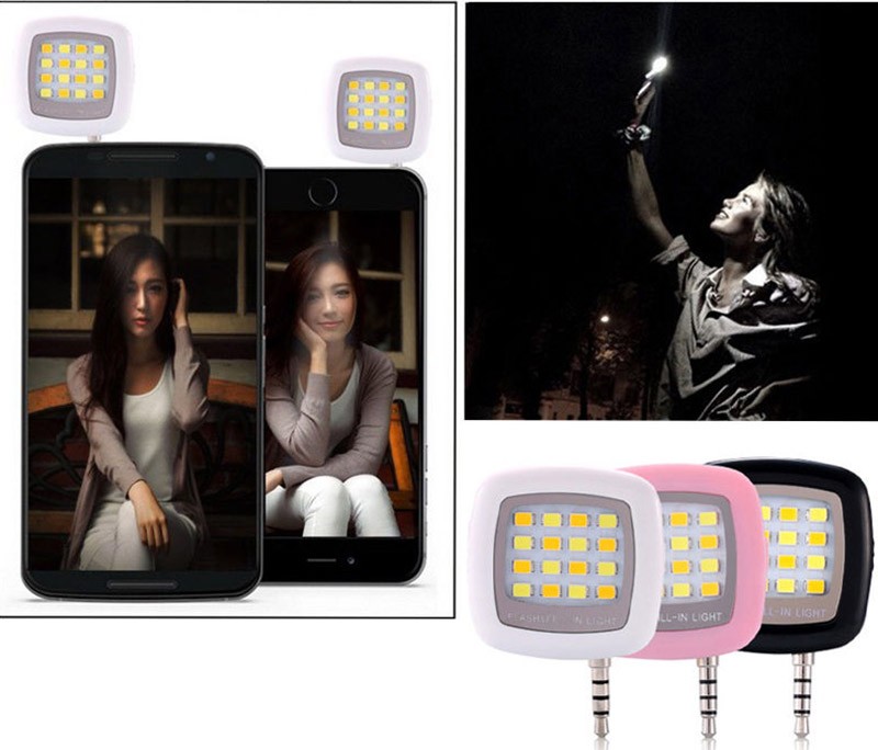 Portable Phone Selfie Mini 16 LED Phone Flash Fill Light Enhancing For Iphone Android Portable Phone Selfie Mini 16 LED Phone Flash Fill Light Enhancing For Iphone Android