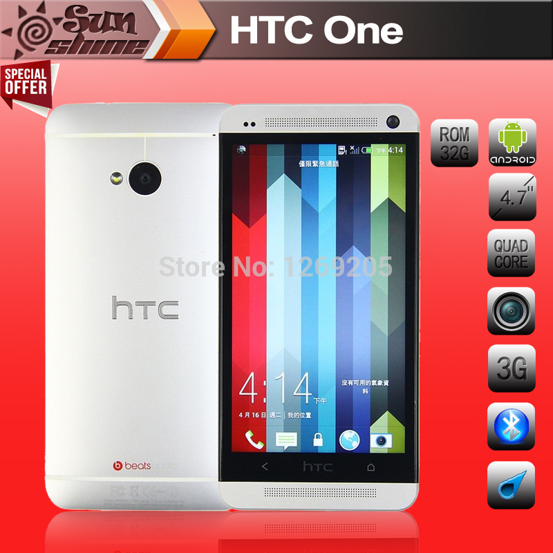 Unlocked Original HTC One M7 32GB Mobile Phone 4 7 QQualcomm Quad core 2G RAM 32GB