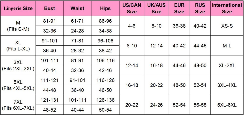 Babydol Size Chart