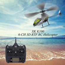 Original XK K100 6CH 3D 6G System Brushless Motor RTF remote control Helicopter XK Falcon K100 RC helicoptero