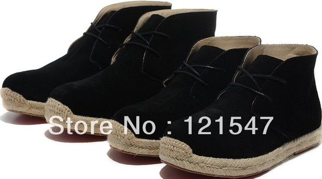 Aliexpress.com : Buy Black matte leather high end hemp shoes to ...