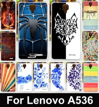 Hot sale For Lenovo A536 A358T transparent side Painted Case Mobile Phone Case bag back Cover Case hard back shell skin hood