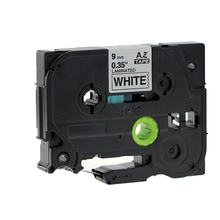 Molshine 1 Pack Compatible Label Tape for Brother TZe-221 Black on White (0.35inch 3/8inch 9mm) 8m