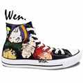 Wen Hand Painted Anime Shoes Design Custom Cowboy Bebop High Top Men Women s Canvas Sneakers