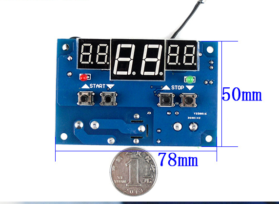 1 шт. DC12V термостат Интеллектуальный цифровой термостат регулятор температуры С NTC датчиком W1401 светодиодный дисплей