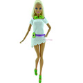 One Pcs Handmade Princess Daily wear Dress Fashion Gown Clothes Party Outfits For Barbie doll Childrens