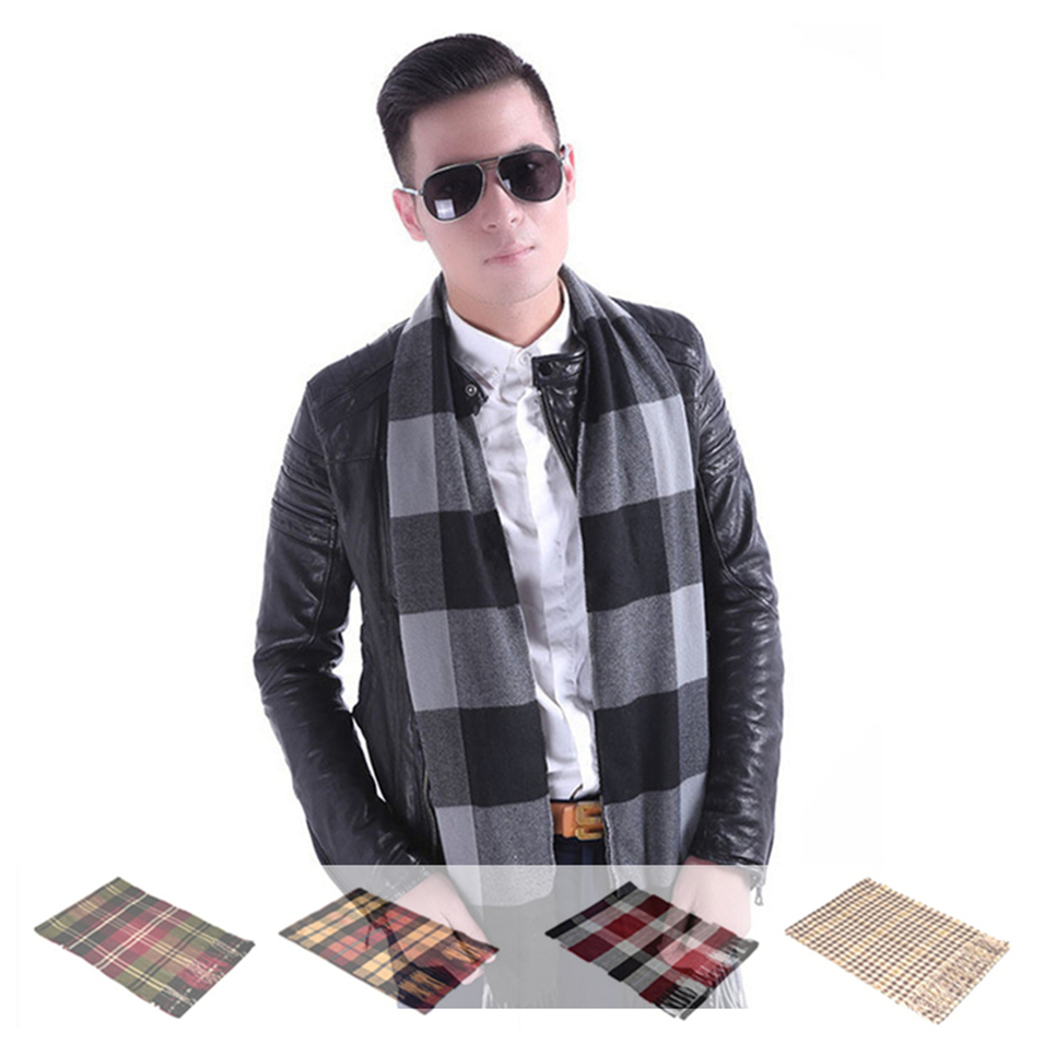 HOT SALE New 15 Colors Cashmere Men s tassel British winter scarves and autumn scarf men