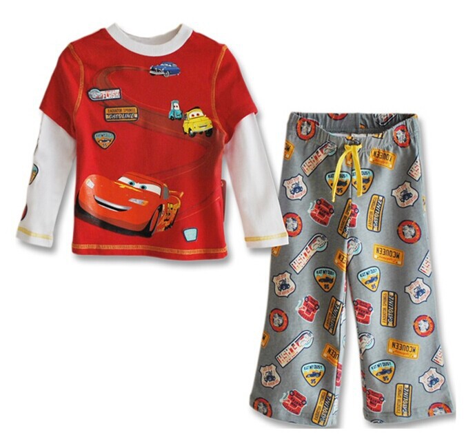 2 pcs set bayi anak anak mobil kartun anak piyama set 2 pcs set bayi anak anak mobil kartun anak piyama set
