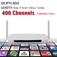 Free Shipping Hot Sale Android French & Arabic IPTV Box Free 3months 400 HD Live TV IPTV Set Top Box French apk Account included