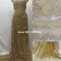 2016 Hot selling High quality african cord lace tulle guipure lace fabric stones with beaded french