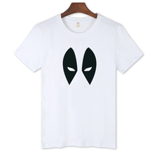 New Hero Deadpool 3xl White T-shirt Men Cotton Dead Pool Mens TShirts Summer in Cotton Tees Men Gray/Black xxl