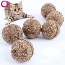 2Pcs/lot Pet Cat Toys Natural Catnip Healthy Funny Treats Ball For Cats Kitten
