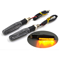 Pair phare moto Universal Motorcycle LED Turn Signal Indicators Light Waterproof Amber Bike Lamp For Harley