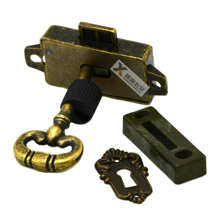 Retro Drawer Counter Antique Furniture Locks Classical Cabinet