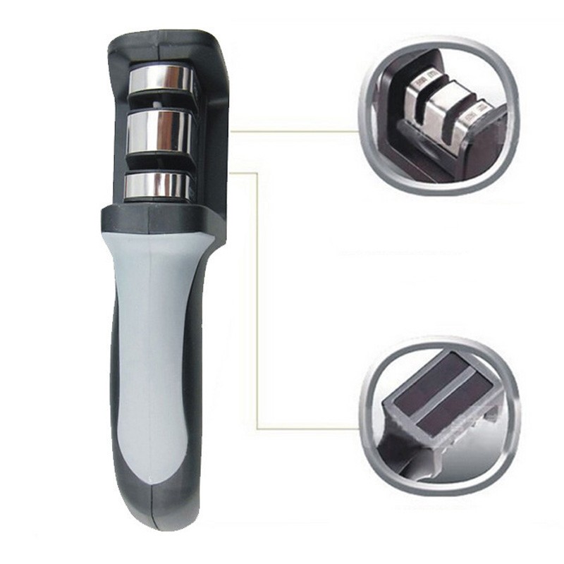 Two Stages Diamond Ceramic Kitchen Knife Sharpener