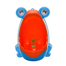 Cute Cartoon Blue Green Coffee Potties Frog Baby Potty Children Kids Training Urinal Plastic for Boy