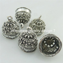 10PCS Tibetan Silver Bell Shape Beads Cap End For Tassels Charms