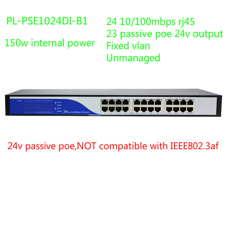 24p 24v poe switch