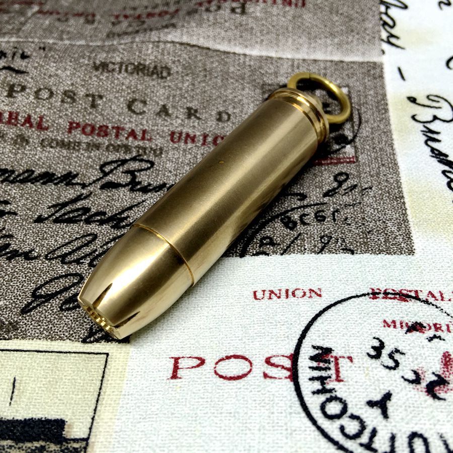 Solid Brass Oil Lighter Bullet Shell Model Cigarette kerosene Lighter