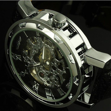 Splendid Men Wedding  Classic Men Leather Dial Skeleton Mechanical Sport Army  Watch Wrist Watch men curren watch price Sinobi