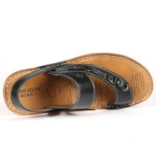 Summer sandals male leather sandals clip toe tendon at the end of Korean wave of men