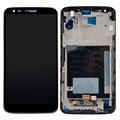 Black Touch Screen Digitizer LCD Display Assembly Frame For LG Optimus G2 D802 VA181 T18 0