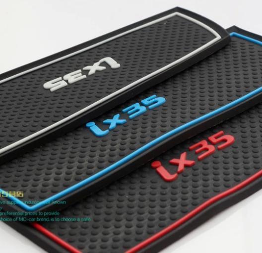 15pcs lot 2013 Hyundai ix35 Non slip pad door tank pad rubber door gate slot mat