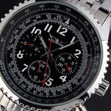 Jargar reloj mecánico tira 6 aguja para hombre moda completamente automática reloj de hombre j011