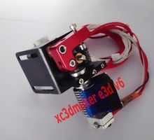 Xc3dmaker 3D принтер J — Hotend с одиночный вентилятор охлаждения для 1.75 мм / 3.0 мм E3D v6 прямого накаливания мейкера экструдер 0.4 мм сопла