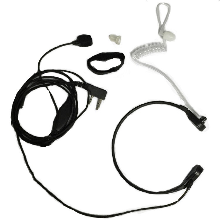 2 Pin PPT baofeng Headset Throat Microphone For uv 5r baofeng uv-5r BF-888S Kenwood Accessories Radio Walkie Talkie Throat Mic (2)