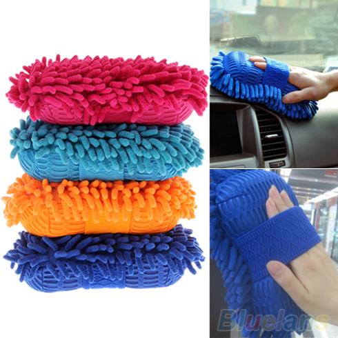 Ultrafine Fiber Chenille Anthozoan Car Wash Washer Supplies Washing Cleaning Glove 2JVW