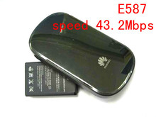 Huawei MiFi E587 3 G 4 G lte WIFI hotspot wireless Router desbloqueado 43.2 mbps móvel de compartilhamento wi fi 3 G Modem dongle