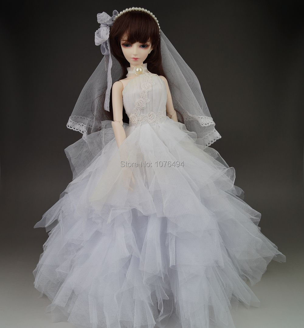 White Dream wedding dress/formal dress Long for 44CM 1/4 17