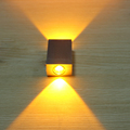 2W Aluminum Square Led Wall Lamp AC85 265V COB High Power Led Modern Home Lighting Indoor