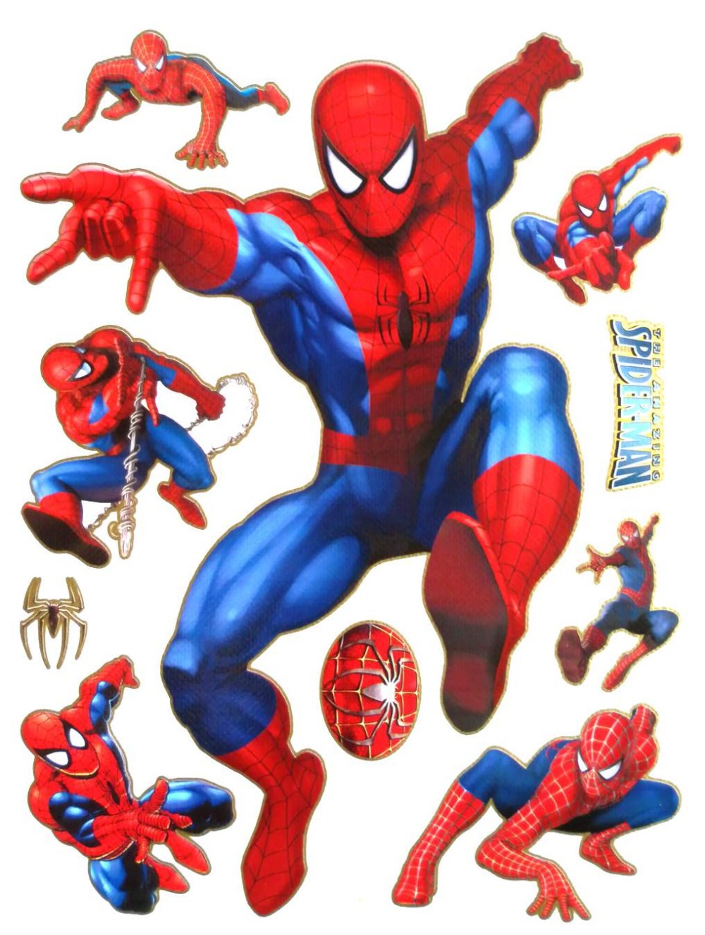 Free Shipping ,Spiderman Wall STICKERS, 2designs / Lot-in Wall Stickers ...