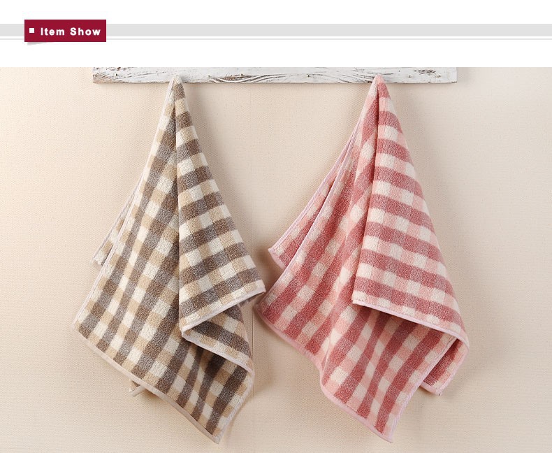 2PC Collection Cotton Brown Hand Towels Plaid Towel Wholesale Lots New 14X30 MMY eBay